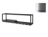 WESCO Rack System Smart Neusilber gepoedercoat, roestvrij staal, 1200 x 450 x 250 mm