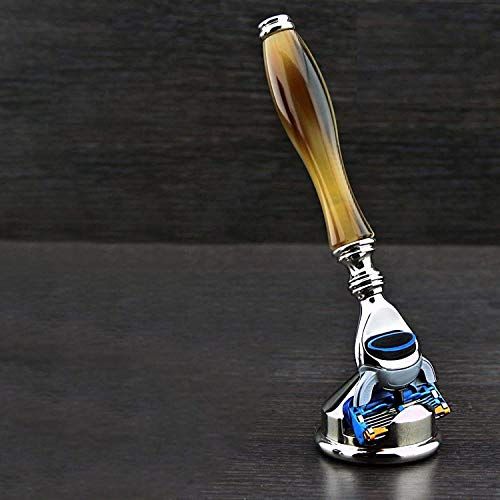 JAG SHAVE Luxe Horn 5 Edge scheerapparaat & scheermes houder Duo