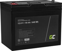 GREEN CELL Green Cell® LiFePO4 accu | 50Ah 12.8V 640Wh | Lithium-ijzerfosfaat batterij Fotovoltaïsche Installatie Voedingsaccu BMS voor Camper Caravan Boot Zonne-energie Golf Trolley Boordbatterij UPS Quad ATV