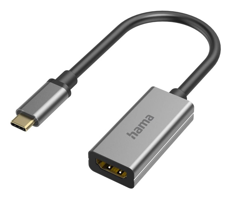 Hama USB-C to HDMI Adapter - 8K - 10 cm - Silver