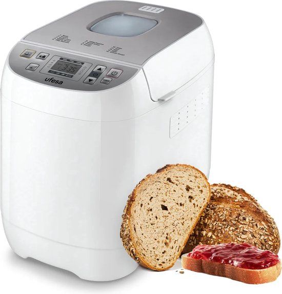 Ufesa BM6000 MY BAKERY Broodbakmachine - Grijs/Wit