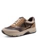 Tamaris Tamaris Comfort, damessneakers, plat, met ritssluiting, elastisch, Camel Comb