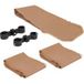 VONROC Système d'assemblage pour tentes de réception 3 x 4,5 m – Kit de raccordement avec gouttière et raccords pour parois latérales – Beige