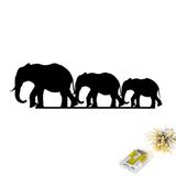 Stijlvol zwart decoratief metalen wandaccessoire, 15 x 50 cm, 1,5 mm dik, eenvoudige installatie, IP20 rating, perfect voor moderne woondecoratie