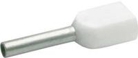 Klauke 8698 Dubbele adereindhulzen 0.5 mm² Deels geïsoleerd Wit 1000 stuk(s)
