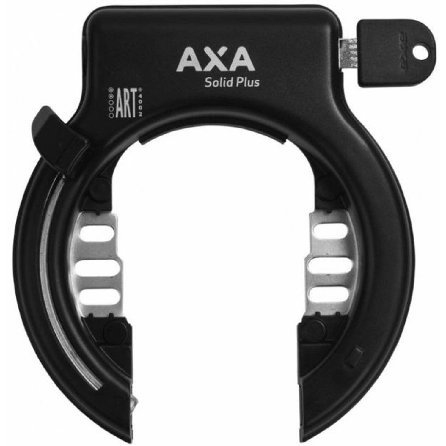 Axa Ringslot Solid Plus met afdekkapjes - zwart (werkplaatsverpakking)
