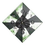 Wandklok met bedrukt papier - geschikt voor woonkamer, keuken, kantoor - stil uurwerk