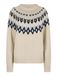 Apricot Fair Isle-trui met grof breisel