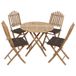 Maison Exclusive - Salon de jardin 5 pièces avec coussins, pliable, en bambou