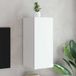 Maison Exclusive - Meuble TV avec éclairage LED, blanc, 30,5 x 35 x 70 cm