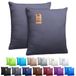 NatureMark Set van 2 jersey kussenslopen, 40 x 40 cm, antracietgrijs