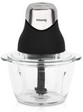 H.KOENIG Mini Elektrische Hakker LEO8 - Zwart mat en Chroom - 1L - 320W