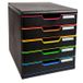 Exacompta 301914D Brievenbakjes zwart, multi
