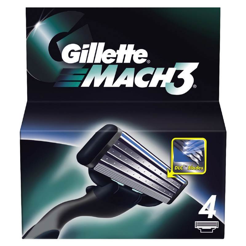 Gillette Mach 3 Scheermesjes 4 stuks