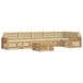 vidaXL - Buiten - bank - set - 7 - st - Wit - en - Beige - Polyester