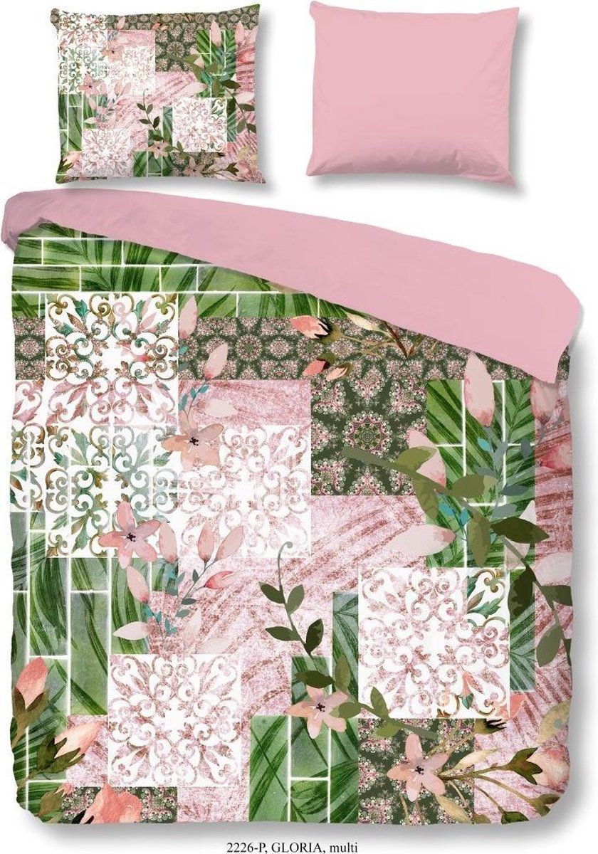 Good Morning dekbedovertrek Gloria 135x200 cm katoen roze