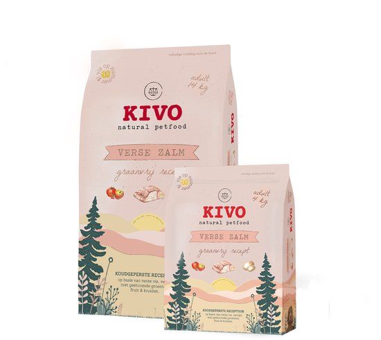 Kivo Verse Zalm Graanvrij - 2 x 4 kg