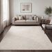 Paco Home Tapis Salon court style Scandinave Japandi Boho abstrait 3D Uni Crème 160x220 cm