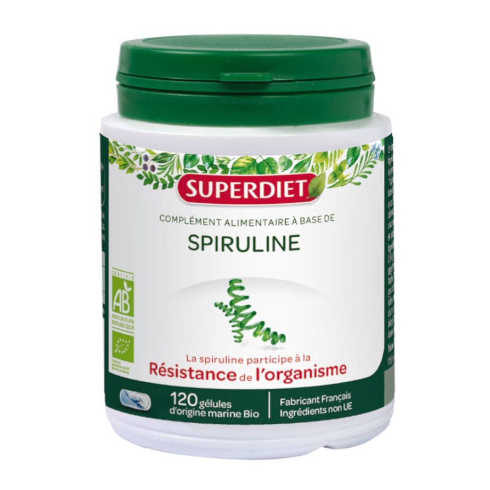 Superdiet Superdiet Spirulina Bio 120 capsules