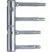 SFS Intec Anuba 3-DIM paumelle taille 20 hauteur de paumelle 112 mm charge admissible 80 kg acier galvanisé argent