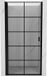 Mexen Mist-B porte de douche pivotante gauche 70 cm, grille noire, noir