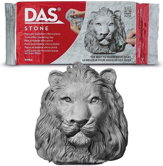 Das Klei Steenkleur - 1 kg - Zelfhardende Klei - Grijs