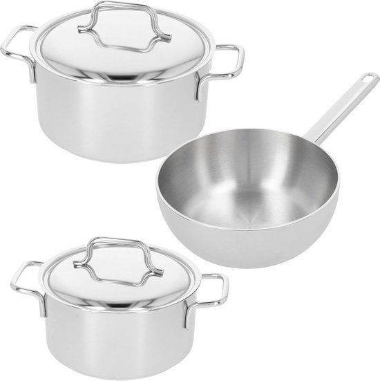 Demeyere Apollo 3-delige startset - Zilver
