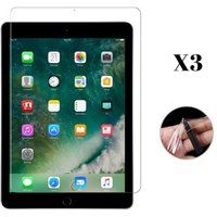 Phonillico® Pakket met 3 beschermfolies voor Apple iPad AIR 2019 / AIR 3 - Ultrabestendig, antikras Ultradunne plastic schermbeschermer