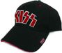 Cappello Kiss - Red On White Logo Baseball pet - Zwart