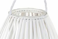 DKD Home Decor Kaarshouder Wit 32 cm Kristal vlechtwerk