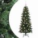vidaXL Kunstkerstboom met kerstbal 150 cm 150 LED's Warmwit PVC en PE