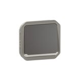 Legrand Plexo Nieuwe Insert Knop Verwisselbare Contactbel 10A, Connector, IP55 IK08, Antraciet