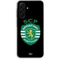 Maniacase Hoesje voor Samsung Galaxy A57 SCP Sporting Portugal met zwarte achtergrond