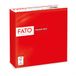 FATO - Set van 50 wegwerppapieren servetten, ideaal voor maaltijden en dressoirs, afmetingen 33 x 33, 4 en 2 vouwen, kleur rood, 100% pure cellulose, FSC-gecertificeerd