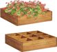 vidaXL Kruidenplantenbak verhoogd 60x60x15 cm massief acaciahout