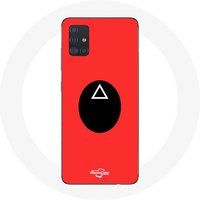 Maniacase Hoesje voor Samsung Galaxy A51 4G Inktvis Spelmasker soldaat Driehoek
