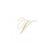Entertaining Caspari Signature Gold Initial V cocktailservetten van papier en linnen, parelwit, 30 stuks