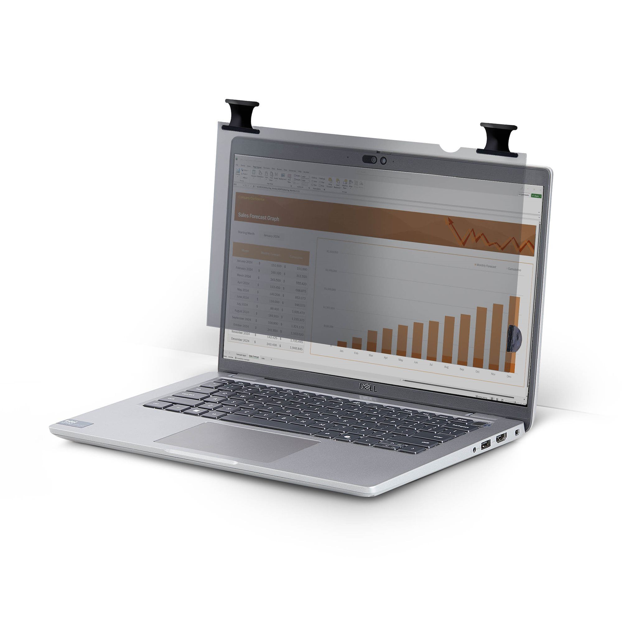 StarTech.com 14 inch 16:9 Heldere Privacy Filter met Touch, Omklapbaar, 75% Lichtdoorlatendheid, Anti-Glans Privacy Filter, +/- 30 Graden Kijkhoek