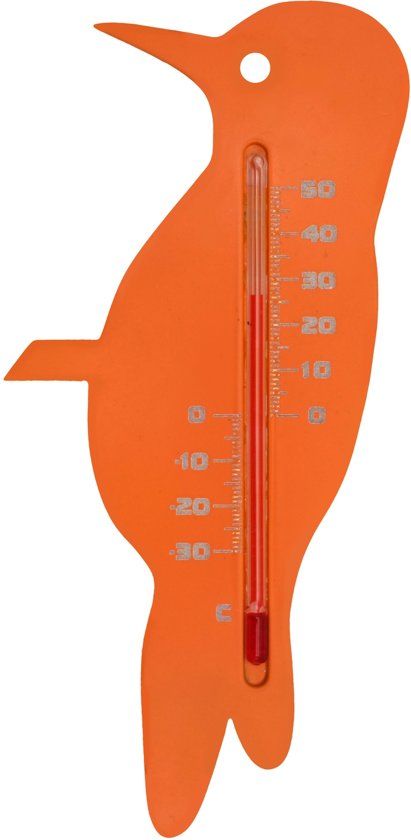 Nature Muurthermometer - Specht - Oranje
