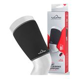 VULKAN Klassieke dijbeensteun, maat S, dijbeenbrace voor spierstabiliteit, dijbeencompressiemouw voor blessures en verrekkingen, neopreen dijbeensteun