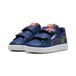 PUMA Smash 3.0 Dino sneakers voor kleuters 24, Blue Jewel Green Fruit Amarena Orange
