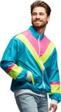 Boland Trainingsjasje Retro dude neonblauw (M)