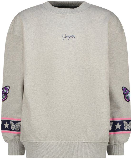 Vingino Namire Meisjes Sweater 128 Grijs Melange