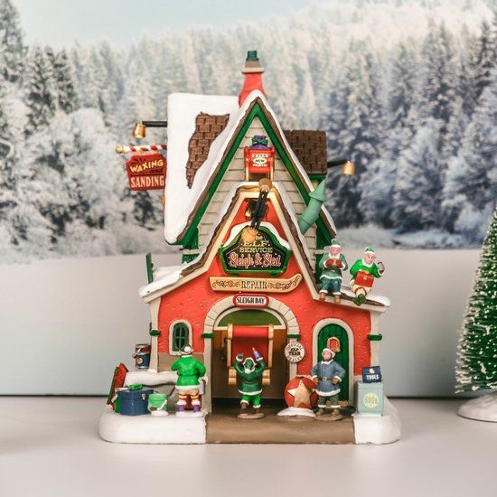 Lemax The Elf Service Sleigh & Sled Repair