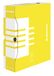 DONAU 7660301FSC-11 Archiefdoos van gerecycled karton, 20 stuks, A4 / 8 cm/B rugbreedte, geel