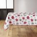 DOUCEUR D'INTERIEUR Kerst tafelkleed AMARYLLIS met sterrenprint, rood, polyester, 150 x 240 cm