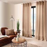 Enjoy ED ENJOY HOME Basic siergordijn, polyester, bruin, 140 x 240 cm