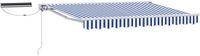 vidaXL Parasol électrique solaire 3,5 x 2 m Bleu