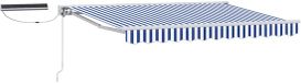 vidaXL Parasol électrique solaire 3,5 x 2 m Bleu