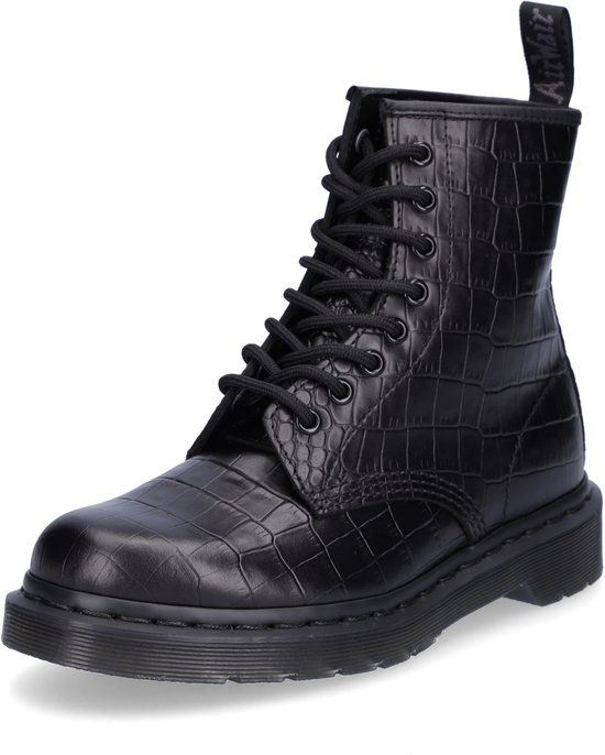 Dr. Martens 1460 Croco Laarzen Zwart EU 41 Vrouw